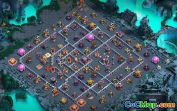 town hall 15, trophy/war base layout #40209
