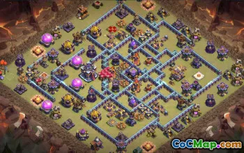 town hall 15, trophy/war base layout #40221