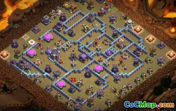 town hall 15, trophy/war base layout #40227