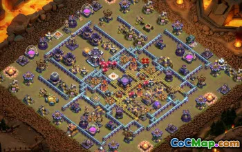 town hall 15, trophy/war base layout #40410