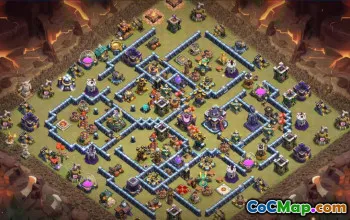 town hall 15, trophy/war base layout #40710