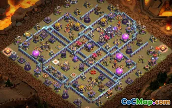town hall 15, trophy/war base layout #40735