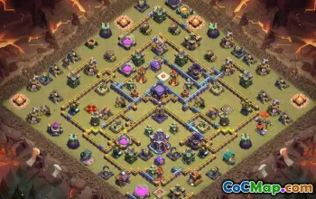 town hall 15, trophy/war base layout #40862