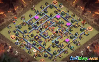 town hall 15, trophy/war base layout #40917