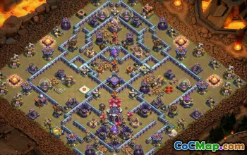 town hall 15, trophy/war base layout #41118