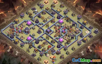town hall 15, trophy/war base layout #41130