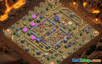 town hall 15, trophy/war base layout #41208