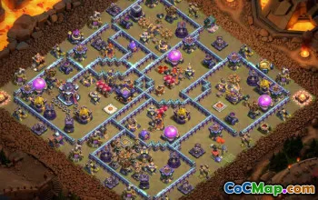 town hall 15, trophy/war base layout #41264