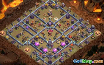 town hall 15, trophy/war base layout #41274