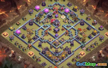town hall 15, trophy/war base layout #41275