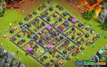 town hall 15, trophy/war base layout #41690