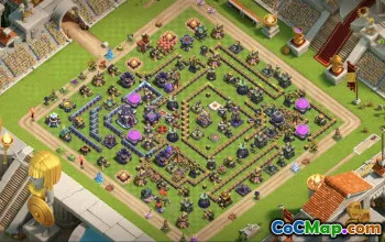 town hall 15, trophy/war base layout #42871