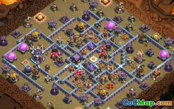 town hall 15, trophy/war base layout #43050