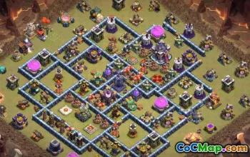 town hall 15, trophy/war base layout #43126