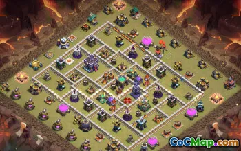 town hall 15, trophy/war base layout #43221