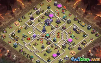 town hall 15, trophy/war base layout #43228