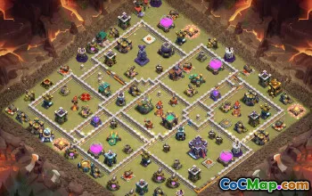 town hall 15, trophy/war base layout #43261