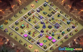 town hall 15, trophy/war base layout #43365