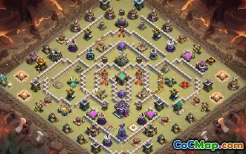 town hall 15, trophy/war base layout #43472