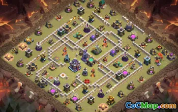 town hall 15, trophy/war base layout #43494
