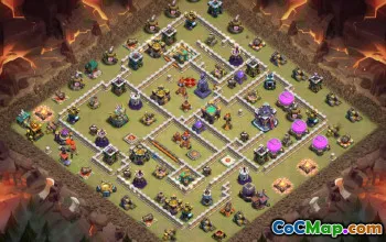 town hall 15, trophy/war base layout #43574