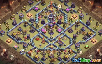 town hall 15, trophy/war base layout #43712