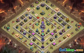 town hall 15, trophy/war base layout #43933