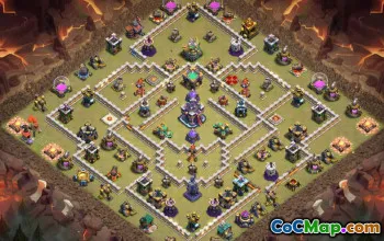 town hall 15, trophy/war base layout #43937