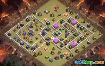 town hall 15, trophy/war base layout #44256