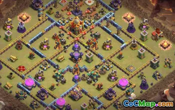 town hall 15, trophy/war base layout #44345