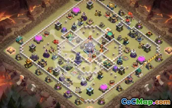 town hall 15, trophy/war base layout #44522