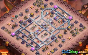 town hall 15, trophy/war base layout #44577