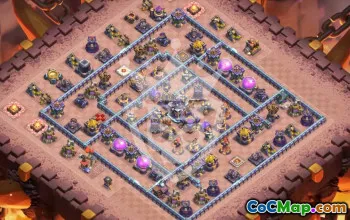 town hall 15, trophy/war base layout #44578