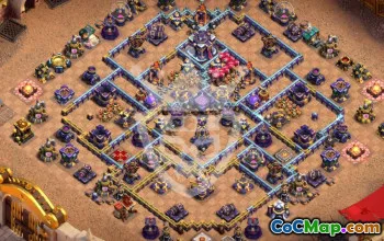 town hall 15, trophy/war base layout #44733