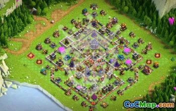 town hall 15, trophy/war base layout #44955
