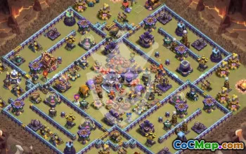 town hall 15, trophy/war base layout #45374