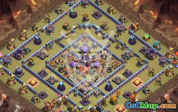 town hall 15, trophy/war base layout #45381