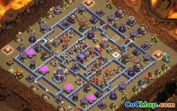 town hall 15, trophy/war base layout #46864