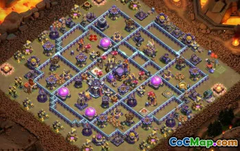 town hall 15, trophy/war base layout #46865