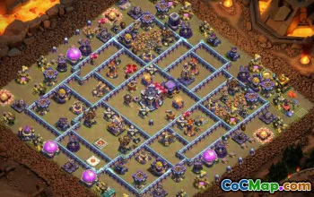 town hall 15, trophy/war base layout #46866