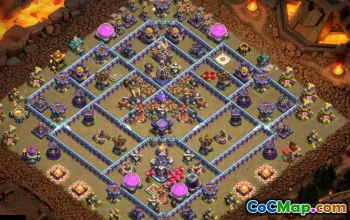 town hall 15, trophy/war base layout #46867