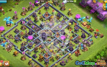 town hall 15, trophy/war base layout #48016