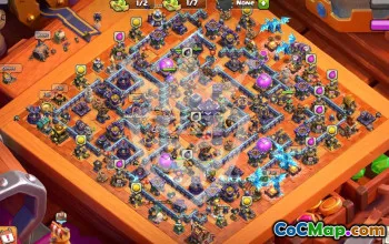 town hall 15, trophy/war base layout #48154