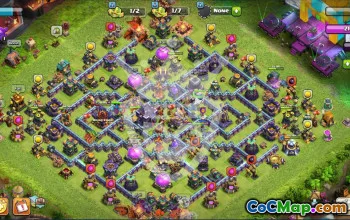 town hall 15, trophy/war base layout #48193