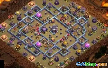 town hall 15, trophy/war base layout #48386