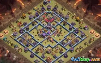 town hall 15, trophy/war base layout #48389