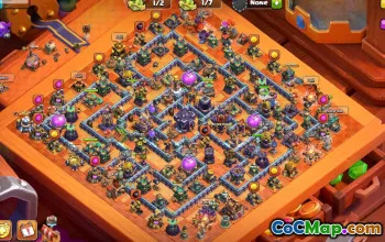 town hall 15, trophy/war base layout #48585
