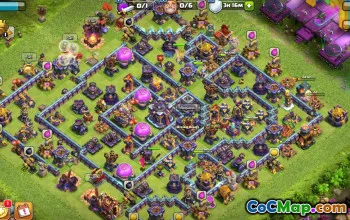 town hall 15, trophy/war base layout #49752