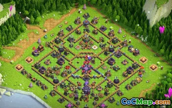 town hall 15, trophy/war base layout #50133