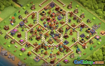 TH16 Defense Trophy Base with Link | Clash of Clans 2025 #52419